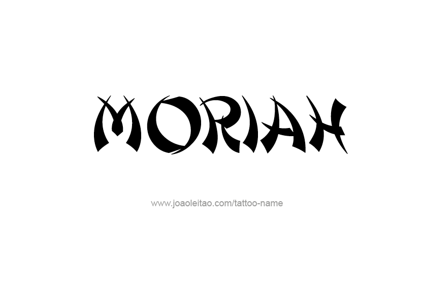 Tattoo Design Name Moriah