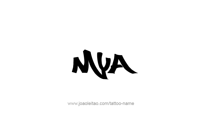 Tattoo Design Name Mya