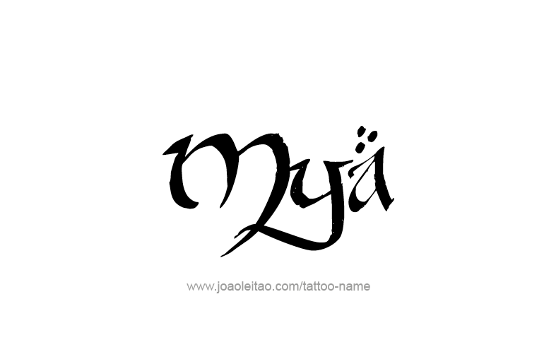 Tattoo Design Name Mya