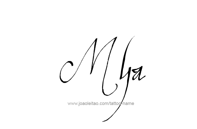 Tattoo Design Name Mya