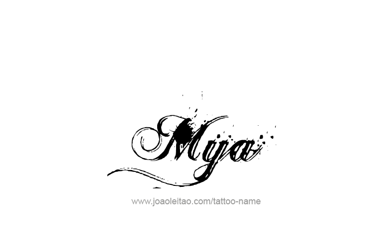 Mya Name Tattoo Designs