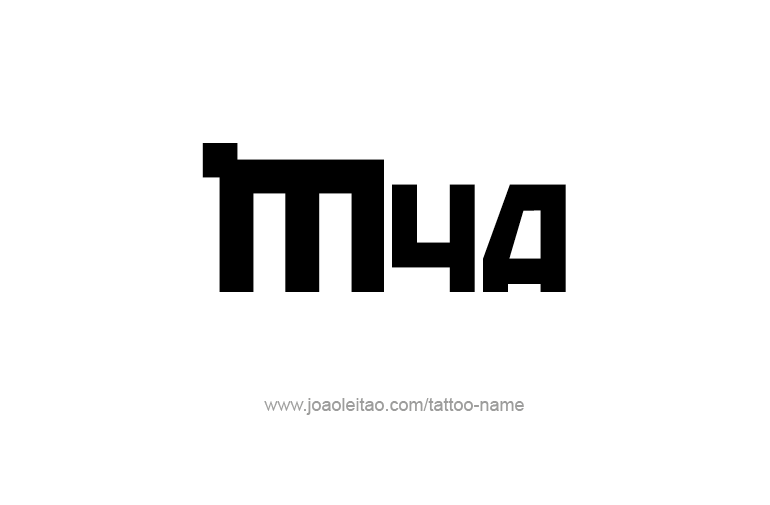 Tattoo Design Name Mya