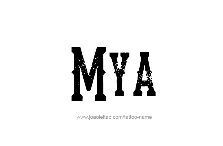 Tattoo Design Name Mya
