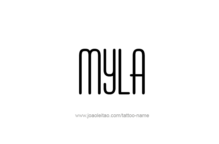 Tattoo Design Name Myla