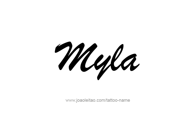 Tattoo Design Name Myla