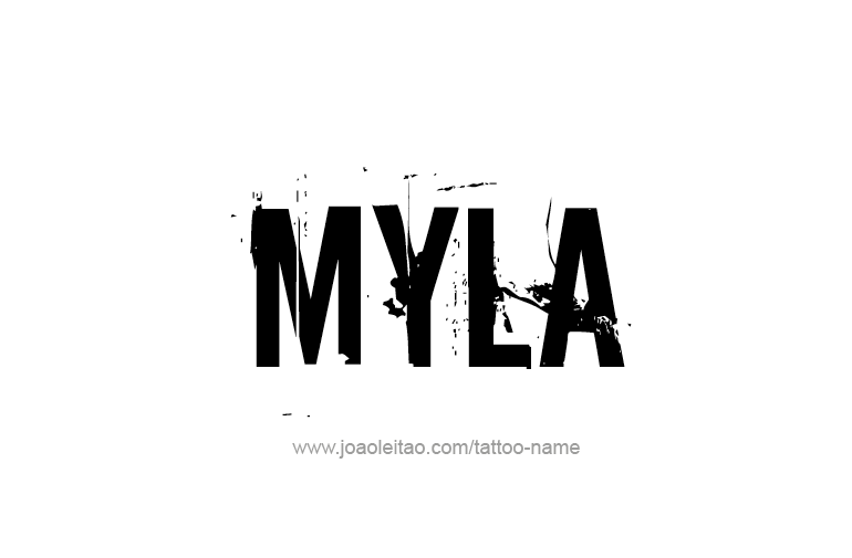 Tattoo Design Name Myla