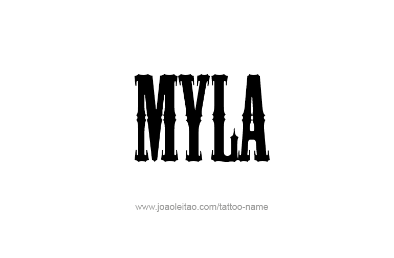 Tattoo Design Name Myla