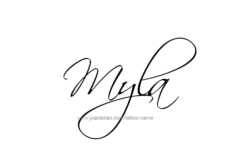 Tattoo Design Name Myla