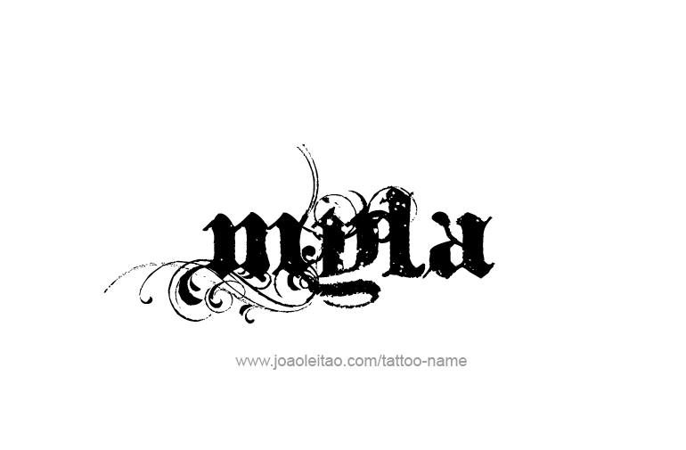 Tattoo Design Name Myla