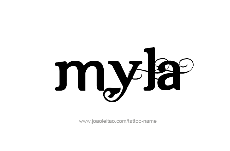 Tattoo Design Name Myla