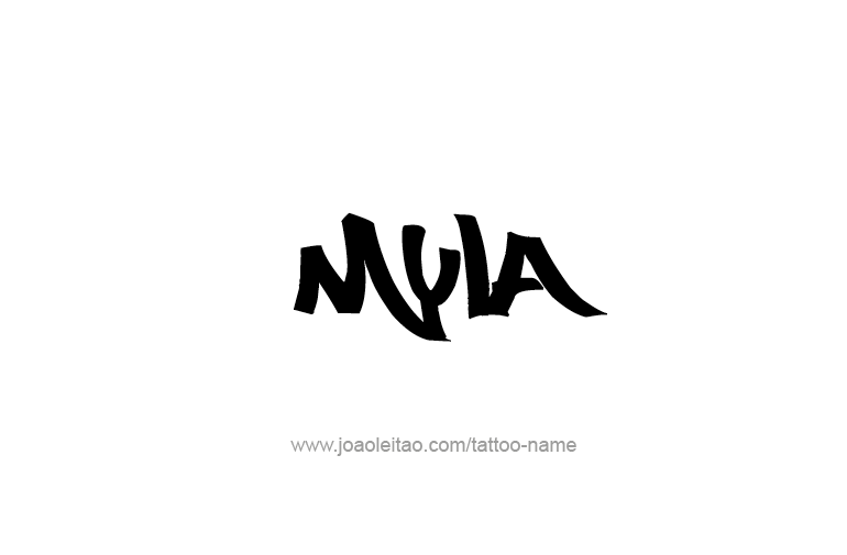 Tattoo Design Name Myla