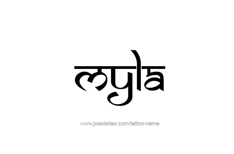 Tattoo Design Name Myla
