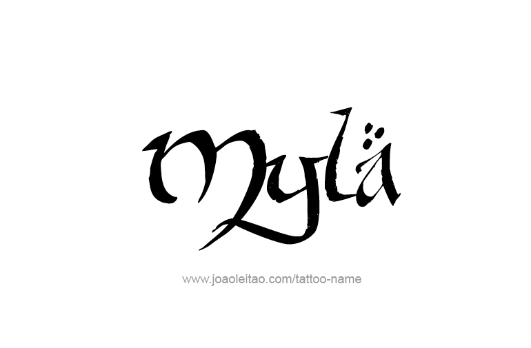 Tattoo Design Name Myla