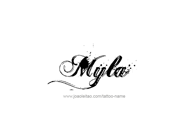 Tattoo Design Name Myla