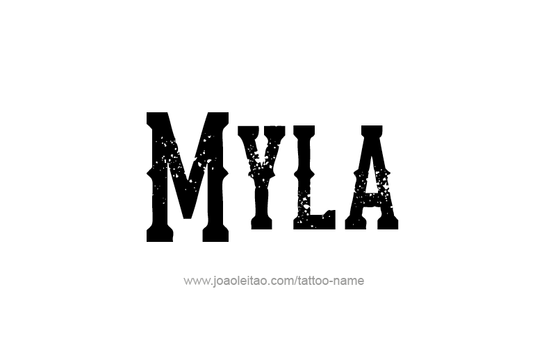 Tattoo Design Name Myla