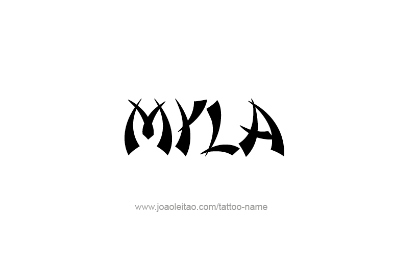 Tattoo Design Name Myla