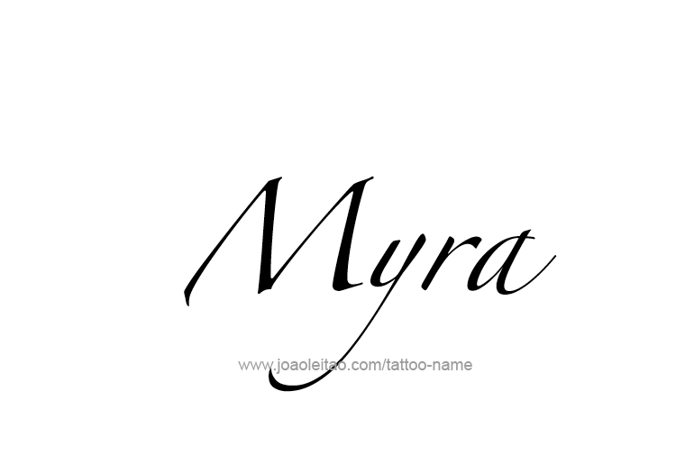 Tattoo Design Name Myra