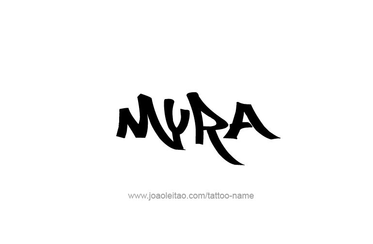 Tattoo Design Name Myra