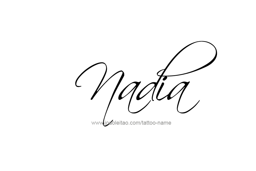 Tattoo Design Name Nadia