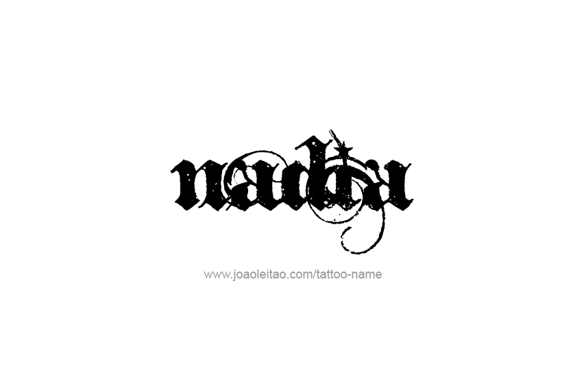 Tattoo Design Name Nadia