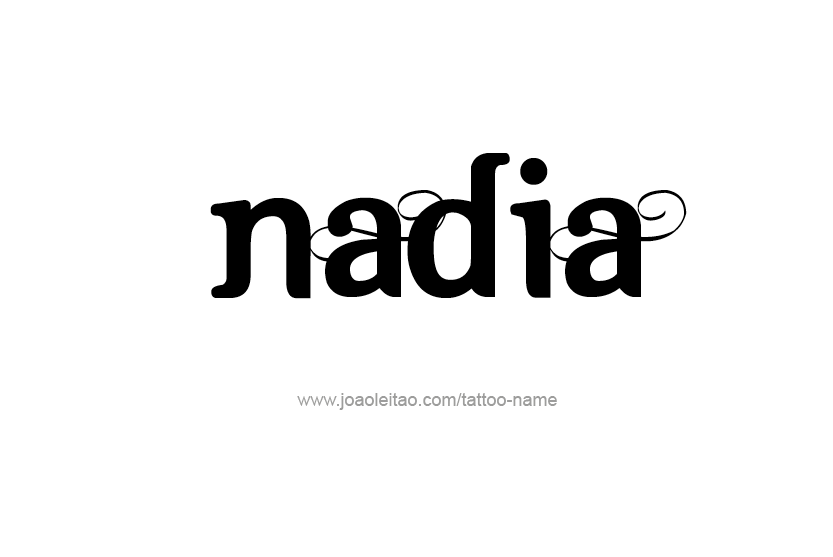 Tattoo Design Name Nadia