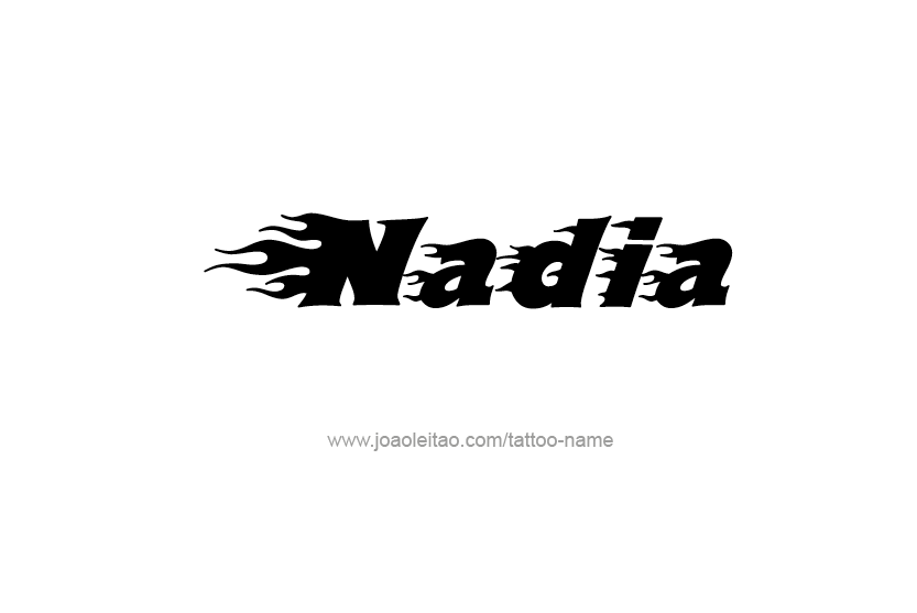 Tattoo Design Name Nadia