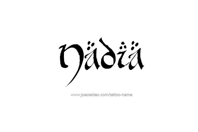 Tattoo Design Name Nadia