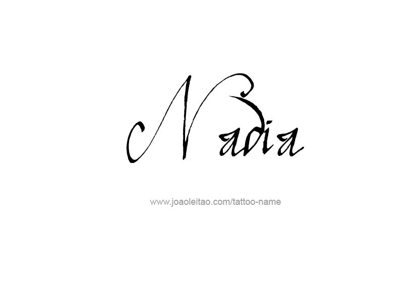 Tattoo Design Name Nadia