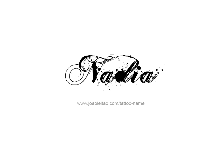 Tattoo Design Name Nadia