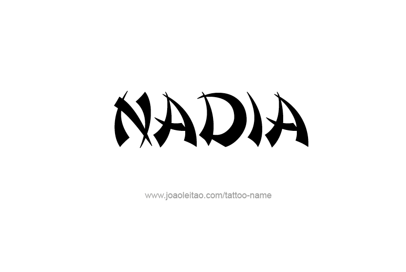 Tattoo Design Name Nadia