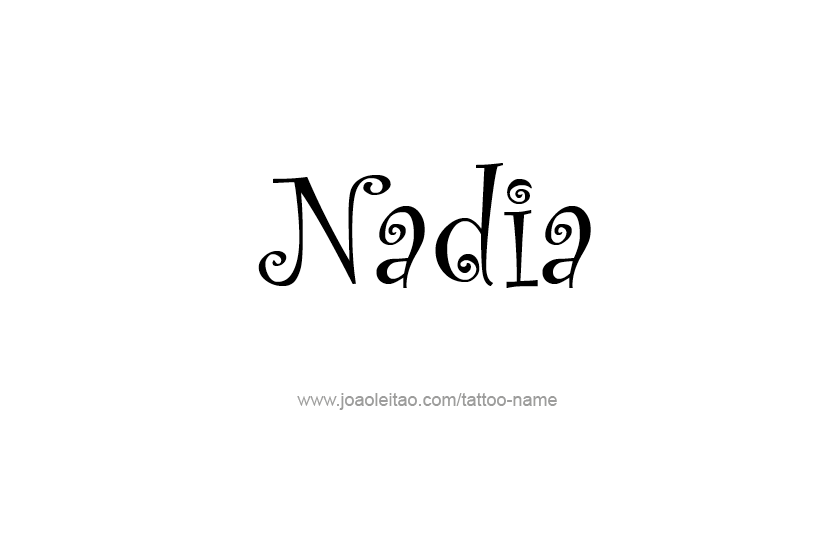 Tattoo Design Name Nadia