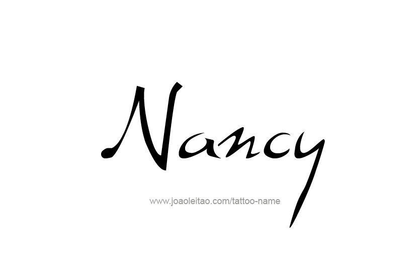 Tattoo Design Name Nancy