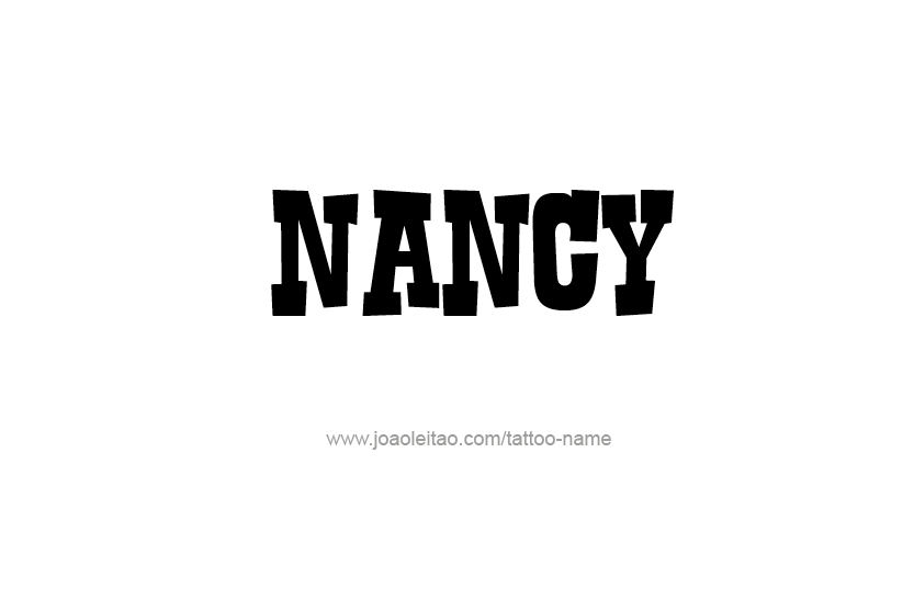 Tattoo Design Name Nancy