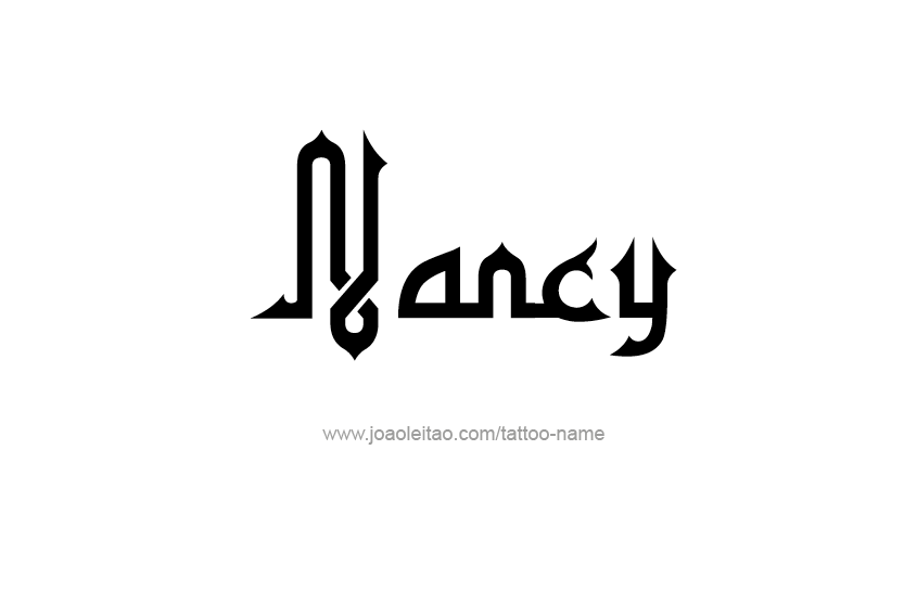 Tattoo Design Name Nancy