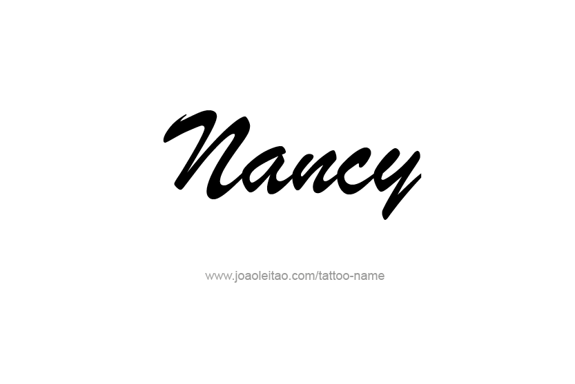 Tattoo Design Name Nancy