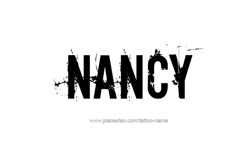 Tattoo Design Name Nancy