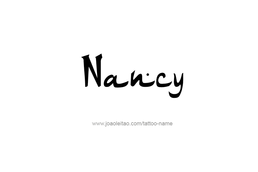 Tattoo Design Name Nancy