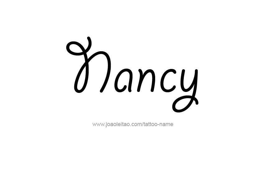 Tattoo Design Name Nancy