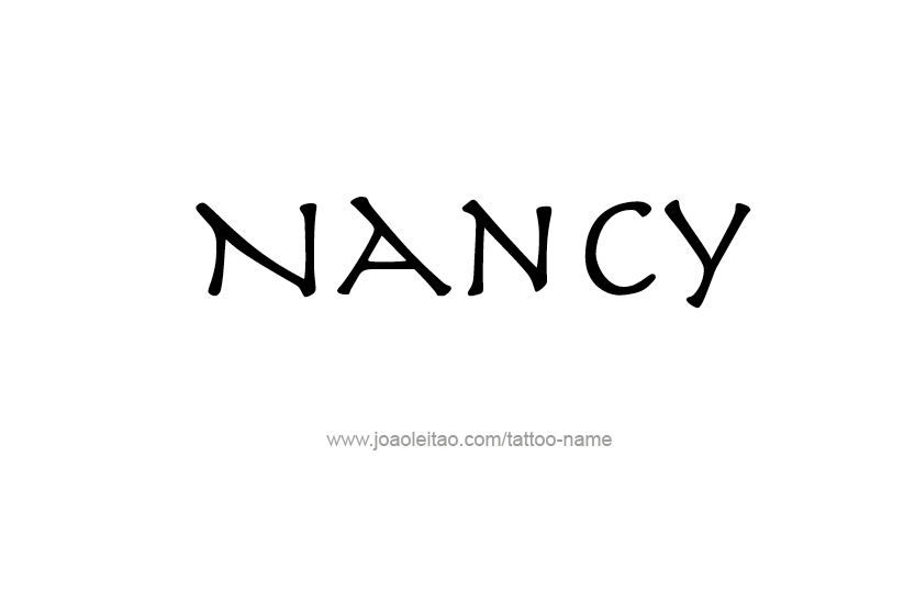 Tattoo Design Name Nancy