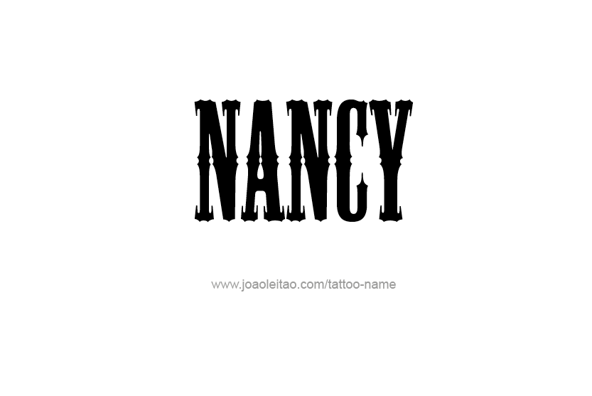 Tattoo Design Name Nancy