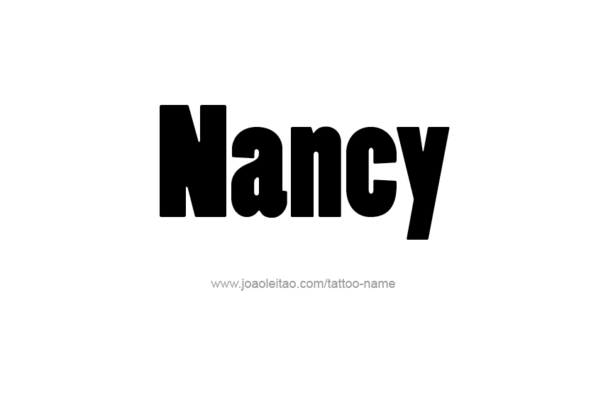 Tattoo Design Name Nancy