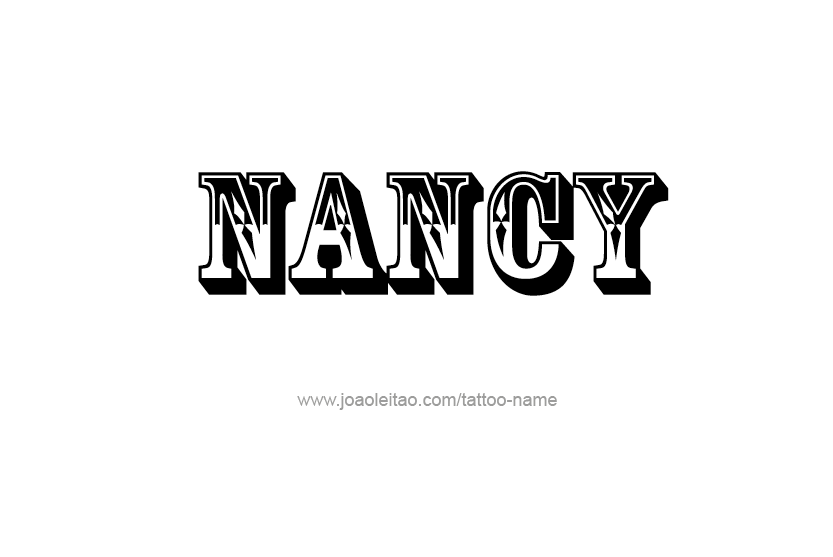 Tattoo Design Name Nancy