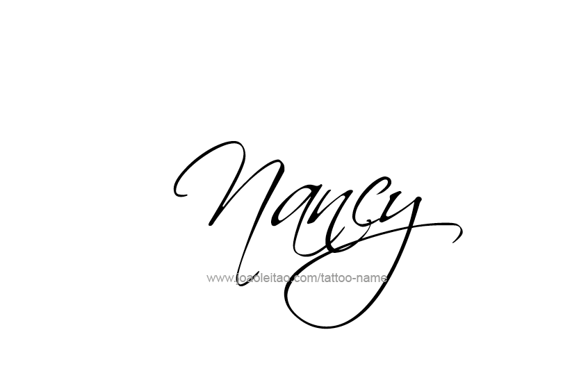 Tattoo Design Name Nancy