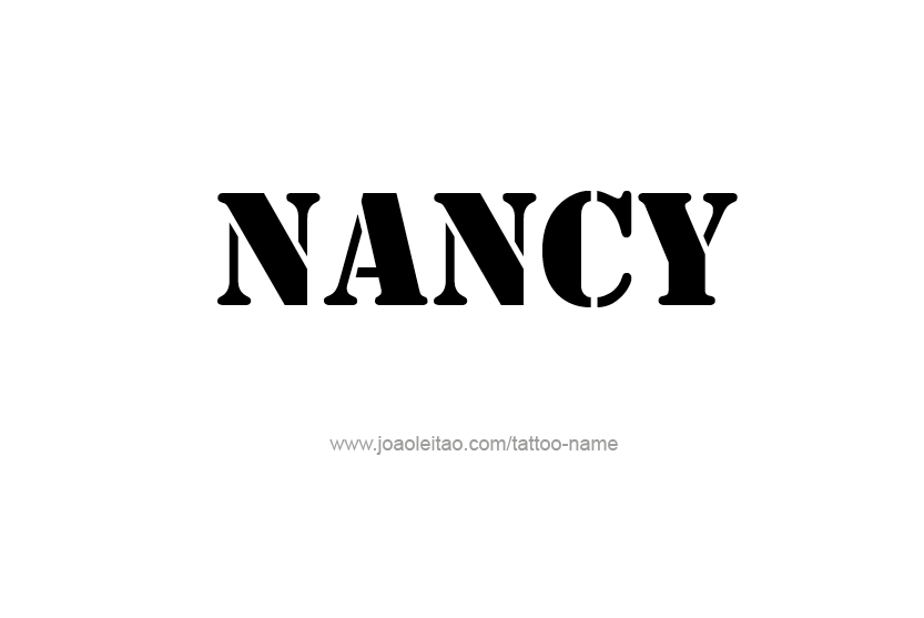 Tattoo Design Name Nancy