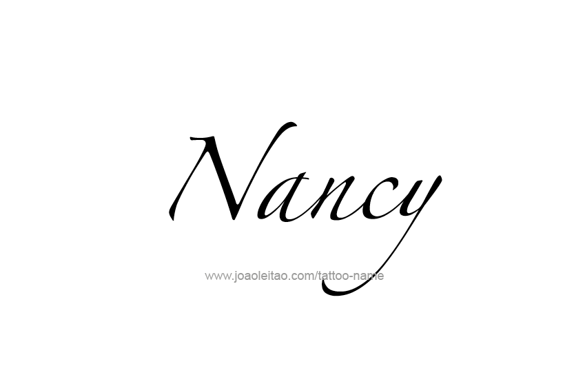 Tattoo Design Name Nancy