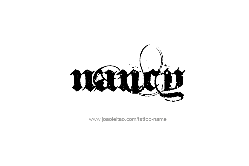 Tattoo Design Name Nancy