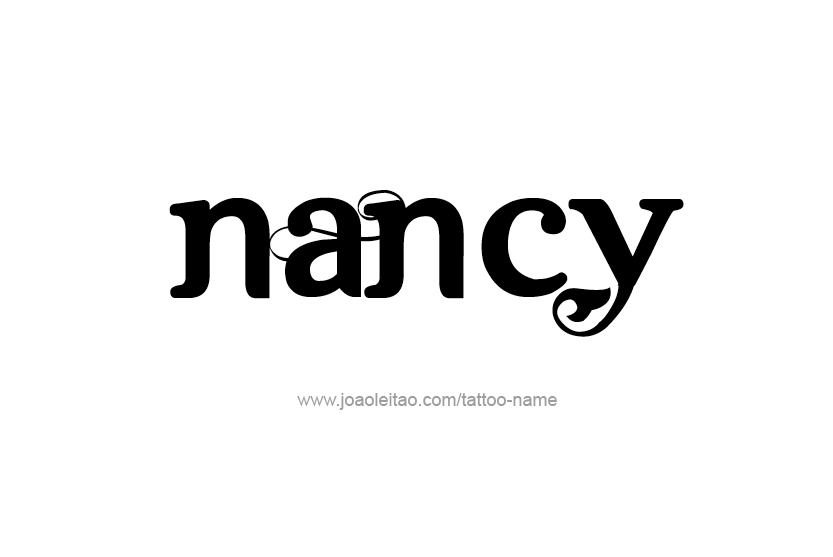 Tattoo Design Name Nancy