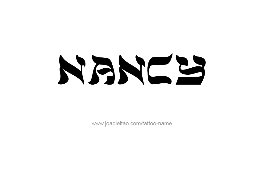 Tattoo Design Name Nancy