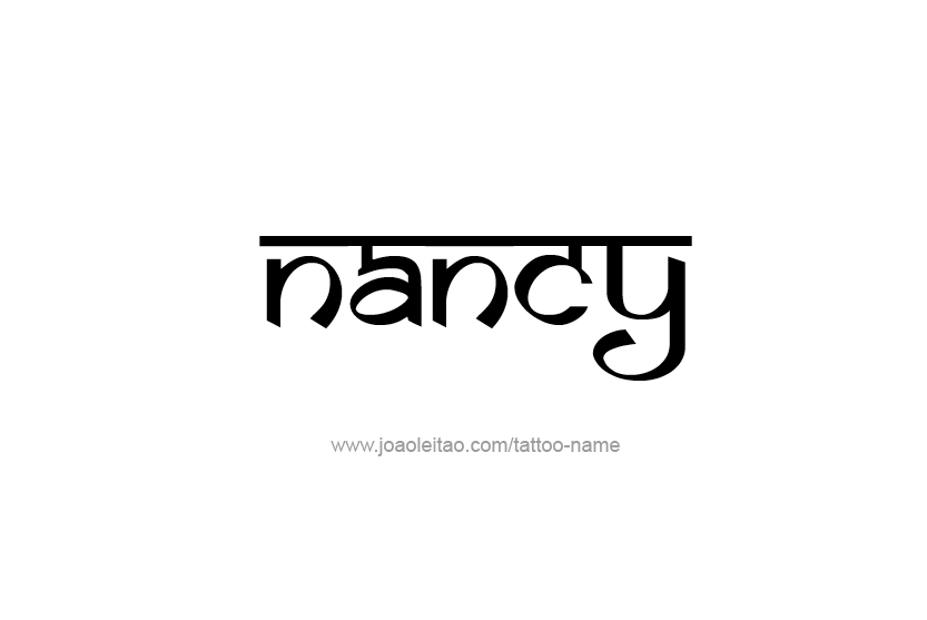 Tattoo Design Name Nancy