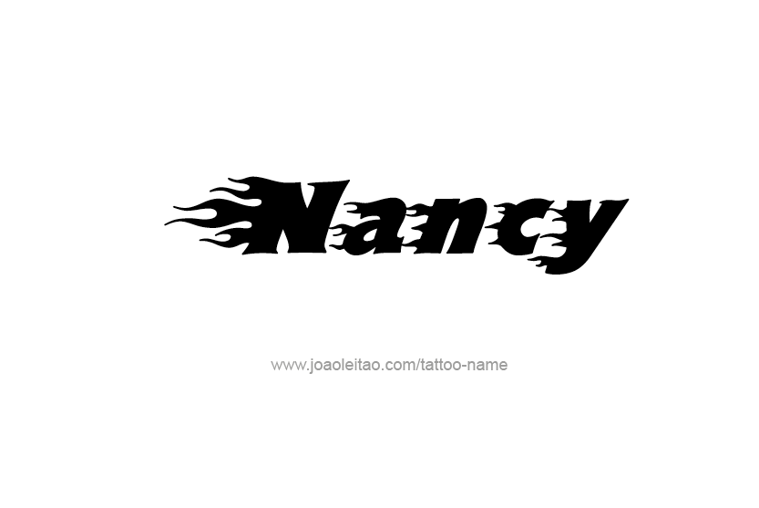 Tattoo Design Name Nancy